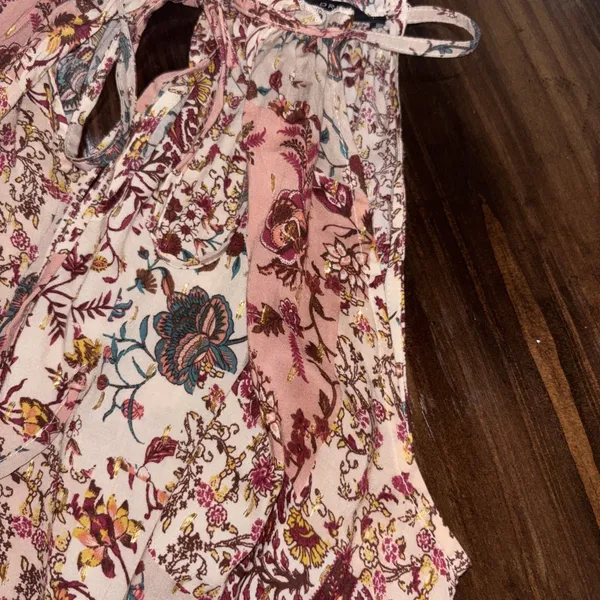 Anthropologie Drew Naomi Maxi Dress Med Tiered Patchwork Boho Beach Easter - Image 4