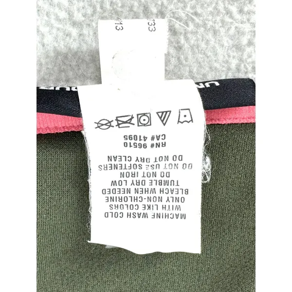 Under Armour Womens Camo Full Zip Hoodie‎ Pink Logo Fleece Sweatshirt Small - Image 7