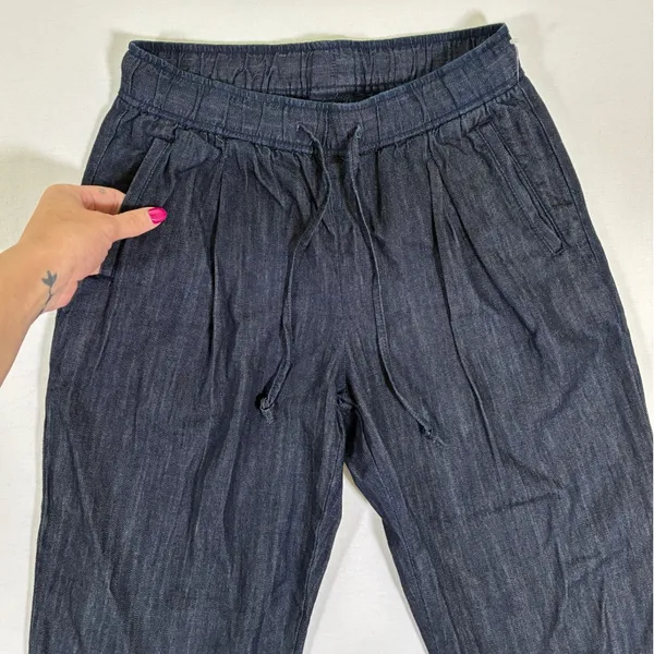 Old Navy Billie High Rise Straight Ankle Pants Dark Rinse Petite S 799291 - Image 8