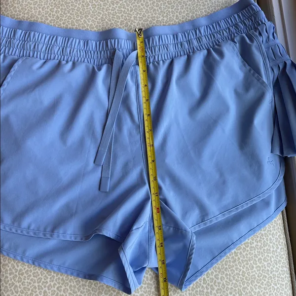NWOT JoyLab Sky Blue Activewear Athletic Shorts with Fluted Skirt Sides size XXL - Image 7