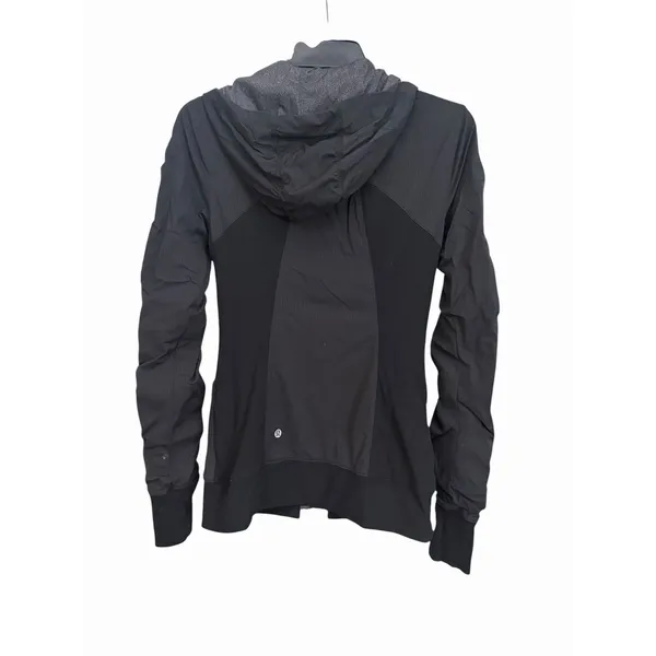 Lululemon Dance Studio Jacket III Reversible Women's 6 Black Heathered Gray R6-2 - Image 2
