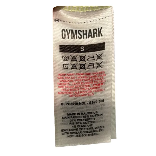Gymshark Cropped Hoodie S Pullover Drawstrings Workout Gym Training‎ Lime Green - Image 4