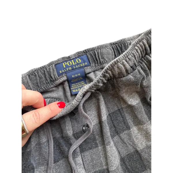Polo Ralph Lauren Mens‎ Plaid Flannel Pajama Pants Lounge Sleepwear M - Image 3