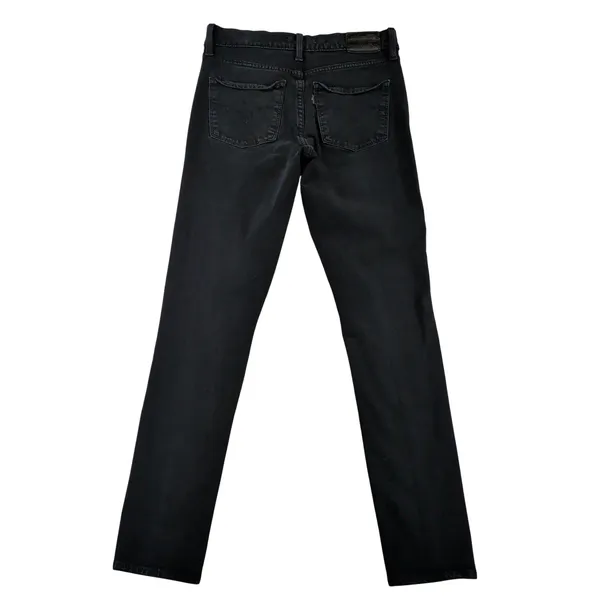 Levis Premium 311 Shaping Skinny Jeans Womens 26 Black Mid Rise Denim 19626-0098 - Image 2