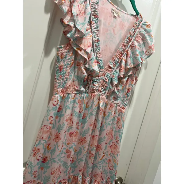 Roller Rabbit Amandine Ondika Floral Mini Dress Sz S - Image 8