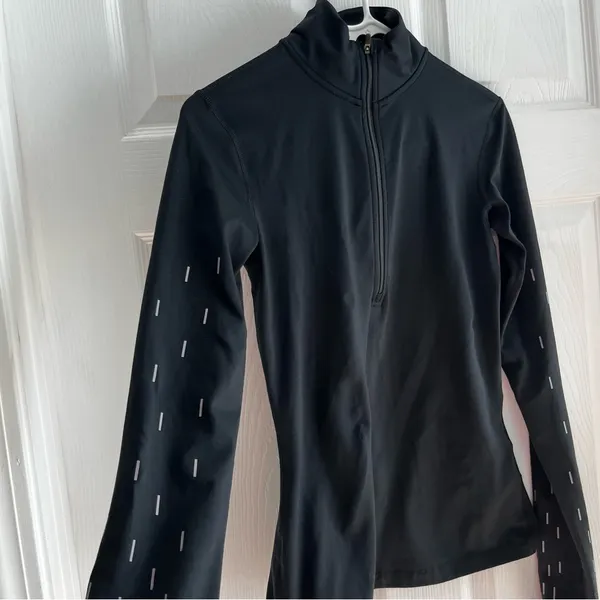 Nike Long Sleeve Running Pullover Zip Up Performance Size Small - Image 2
