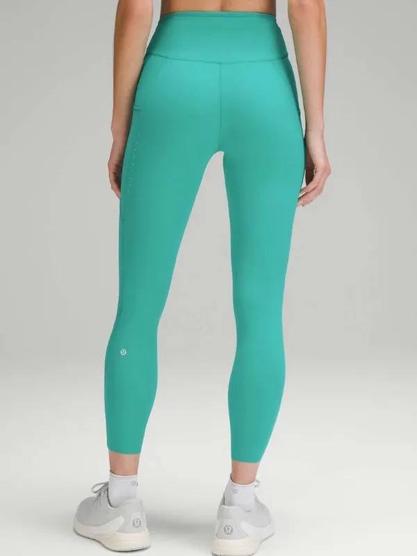 lululemon athletica Fast & Free High-Rise 25” With Pockets -Kelly Green Size 12 - Image 2