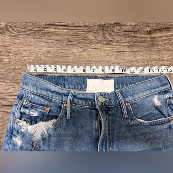 MOTHER The High Waisted Cardinal Sinner Ankle‎ Chew in Saving Grace size 25 - Image 8