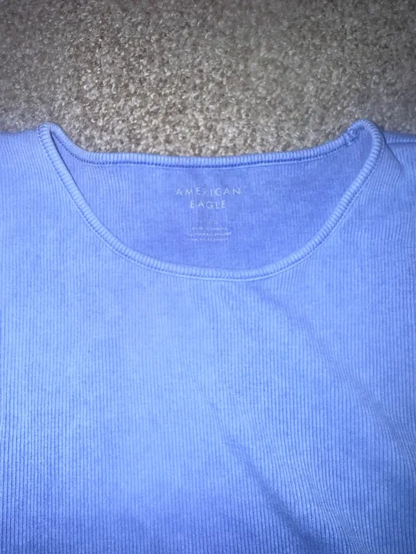 aerie Ribbed Tank Top in Periwinkle Blue - Image 2