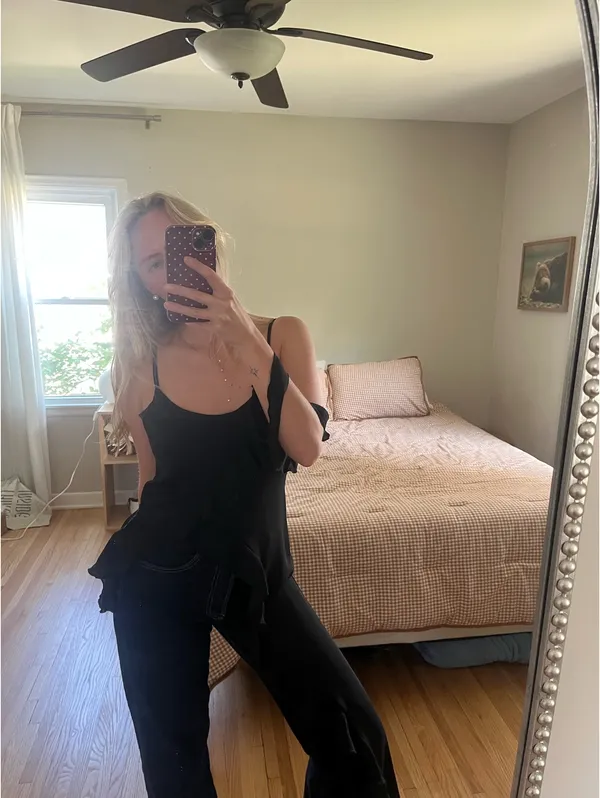 Ruffle Asymmetrical Top - Image 3