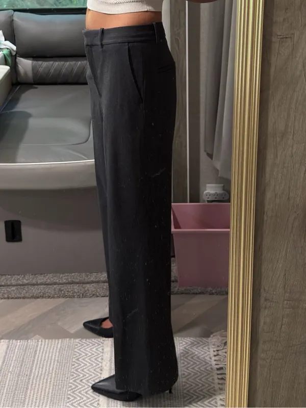 M.M. Lafleur The Elliott Light Twill Trouser in Charcoal‎ Gray Size 2 - Image 2