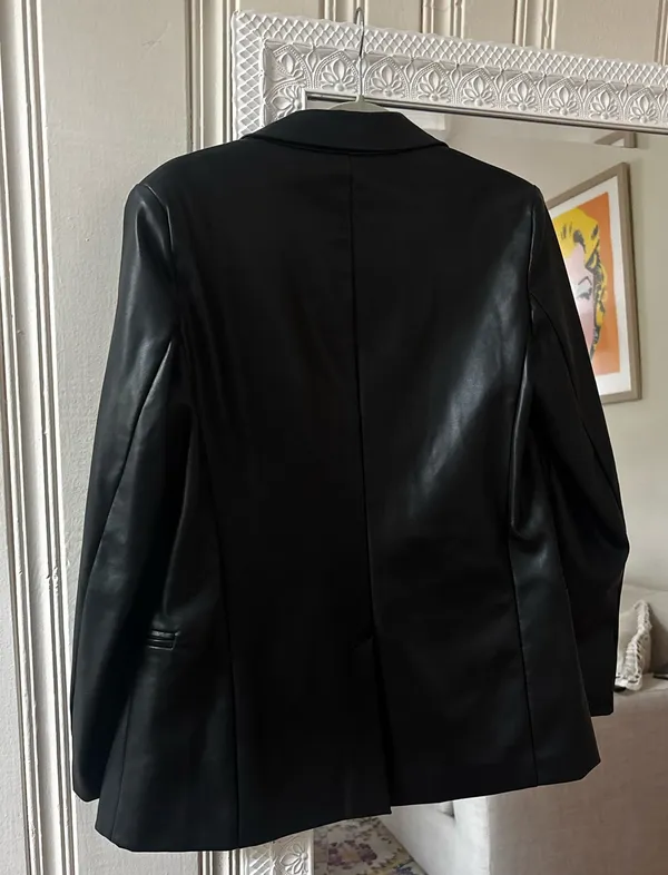 The Drop Leather Jacket / Blazer Black Size XS - Image 5