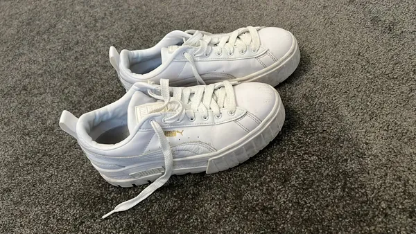 White Platform Puma Sneakers - Image 2