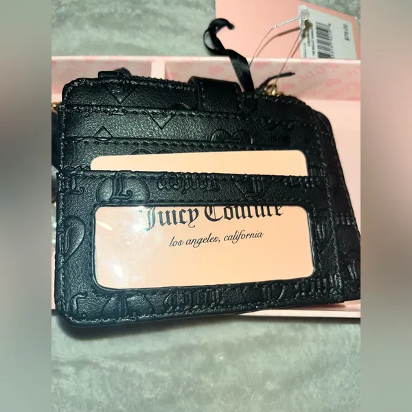 Juicy Couture Key Holder Card Wallet TAB WALLET DANGLE SET LIQUORICE - Image 4