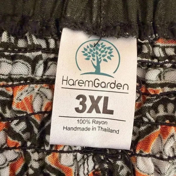 Harem Garden Rayon Aztec Tribal Festival Gypsy Bohemian Yoga Pants SZ 3XL #2591 - Image 12