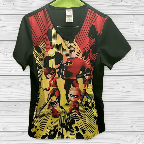 Disney The Incredibles Cherokee Scrubs Short Sleeve S - Image 3
