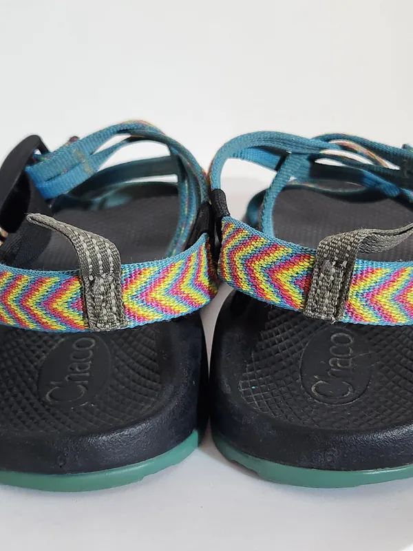 Chacos ZX1 Classic Rainbow Strappy Sport Sandals Size 6 - Image 5