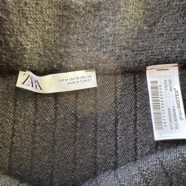 Zara Knit Pleated Mini Skirt - Image 4