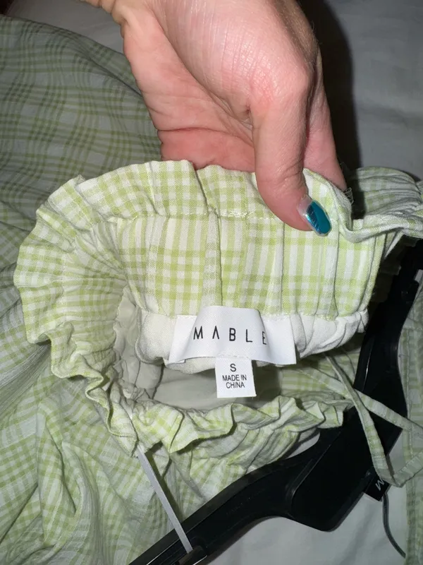 Mable Green Plaid Shorts Set - Image 4