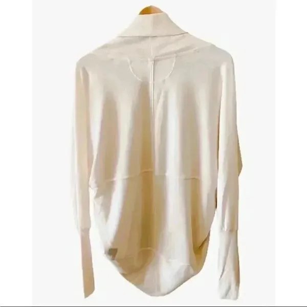 Mossimo Long Sleeves Off White Oversized Open Front Women Top SP #1423 - Image 2