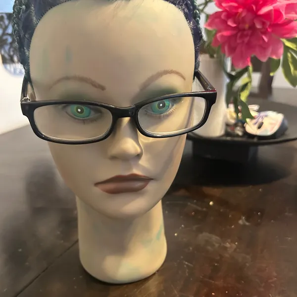 Black Rectangular Glasses Readers 3.25 unisex - Image 2