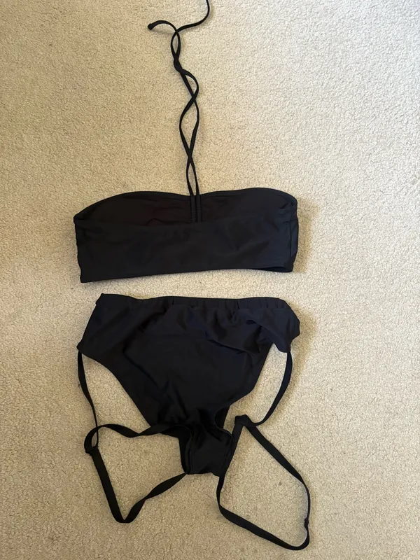 High Waist Bikini Black Size XL - Image 2
