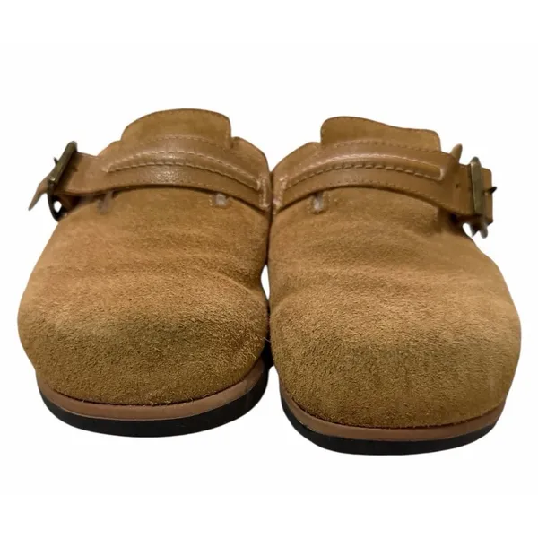 Clarks‎ Brynn Slide Tan Suede/Faux Lining Slide Clog Shoes Women's Size 6.5M - Image 3