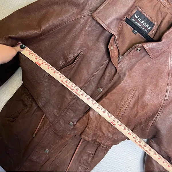 Wilson's Leather | The‎ Leather Experts Brown Coat Jacket Large - Image 7