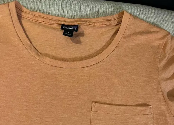 Patagonia Orange Tee. Size Small. - Image 2
