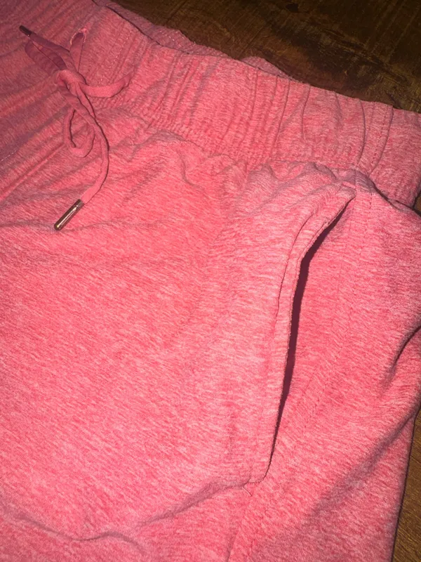 Women's Athletic Works Pinkish Red Shorts, Size Med - Image 2