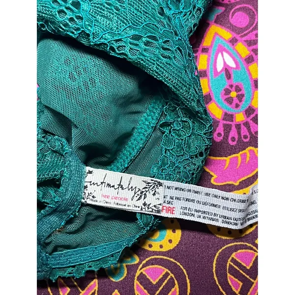 Intimately Free People Lace Bralette Deep Green Unlined Bralette Size‎ Small - Image 3