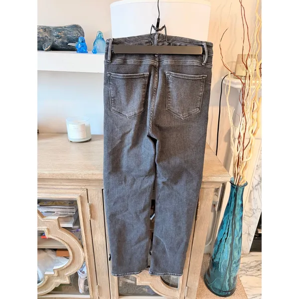 Frame‎ Le Super High Straight Jeans Womens Faded Black 29 - Image 4