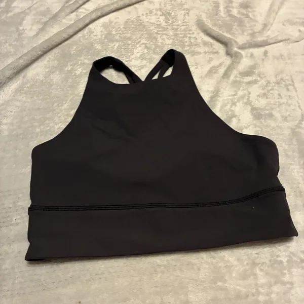 Lululemon Key To Balance Yoga Tank Top Women’s Black High Neck Cross Size 8 - Image 2