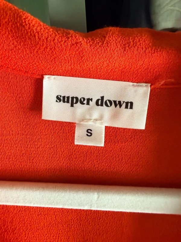 superdown Romina Button Front Mini Dress in Poppy - Image 3