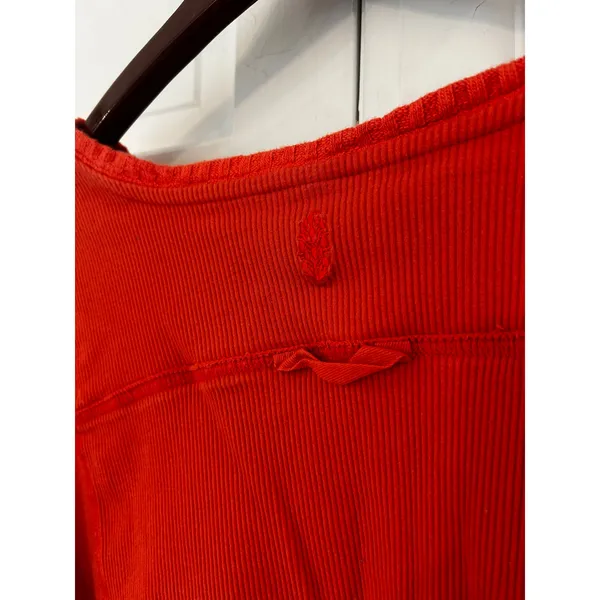 EUC Free People Movement Cropped Top Small Orange Red - Image 5