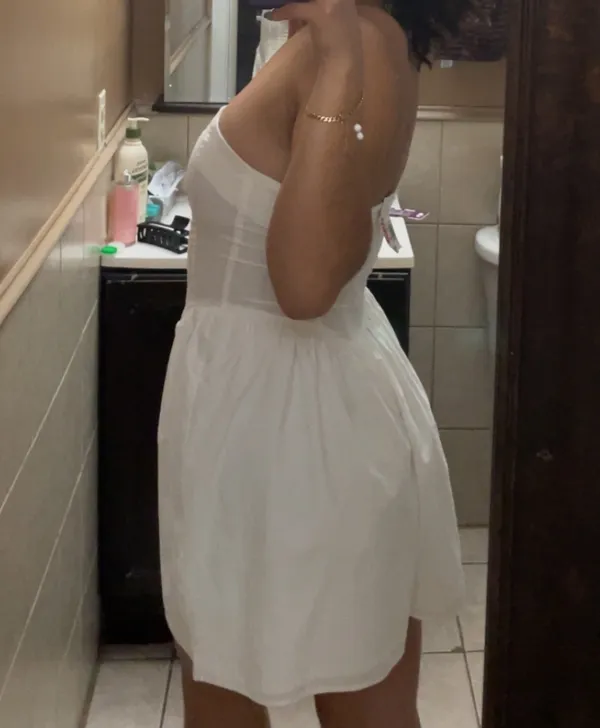 Forever 21 White Corset Romper - Image 4