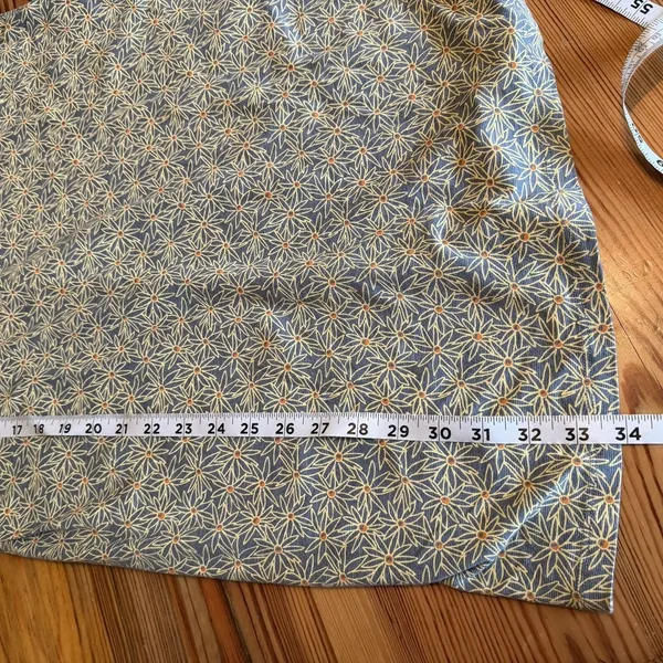 Toad‎ & Co Dress Windmere II Womens M Blue/Yellow Floral Organic Eco Stretch - Image 9