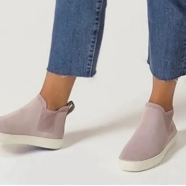 ROTHY'S Women's Size 6.5 Chelsea Boot Shoes Lilac Gray Slip On High Top Sneaker - Image 13