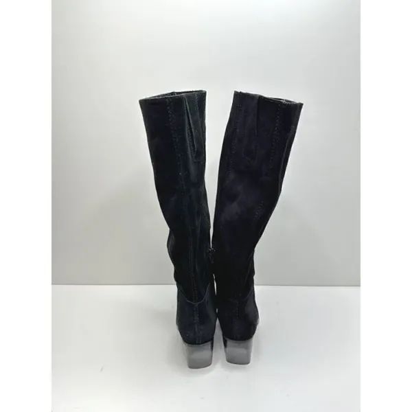 Naturalizer Fae Women Size‎ 5 Suede Black High Knee Heeled Boots - Image 7
