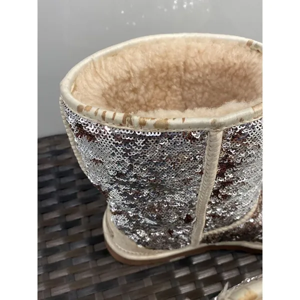 UGG Sequins silver bronze gold boots size 9 - Image 3