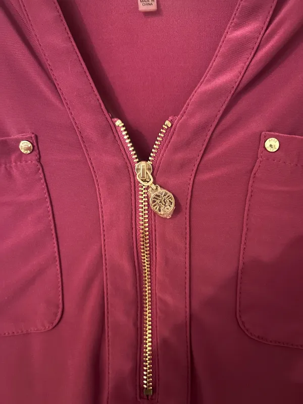 Magenta Anne Klein Blouse - Image 3