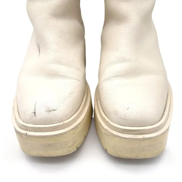 Sam Edelman Larina Boot Ivory Cream Leather Tall Lug Sole Boots Women’s Size 7.5 - Image 5