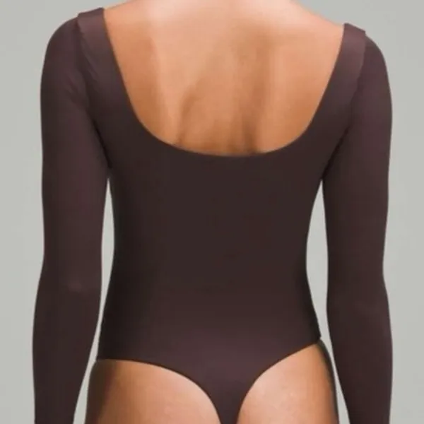 Lululemon Brown Long Sleeve Bodysuit - Image 2