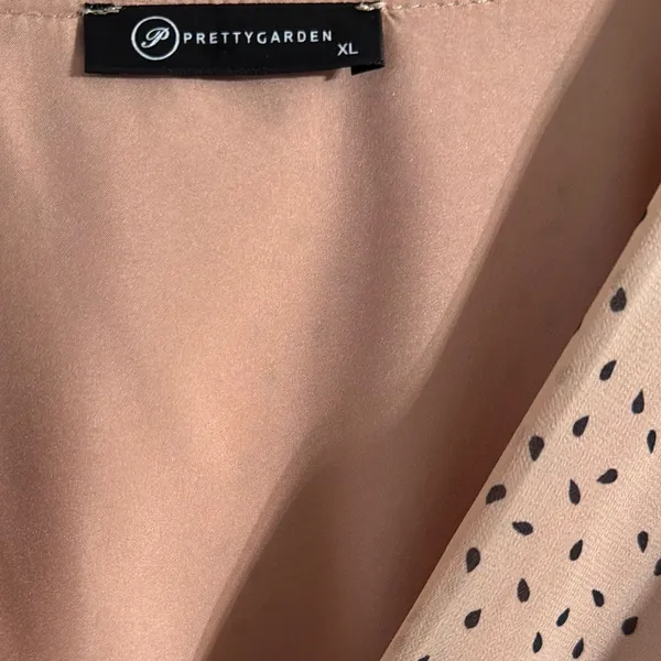 Elegant Cream Polka Dot Dress - Image 6