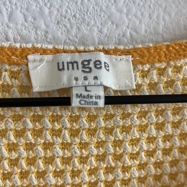 Umgee Yellow Bright Sunshine Longline Tank Large Handkerchief Large - Image 4