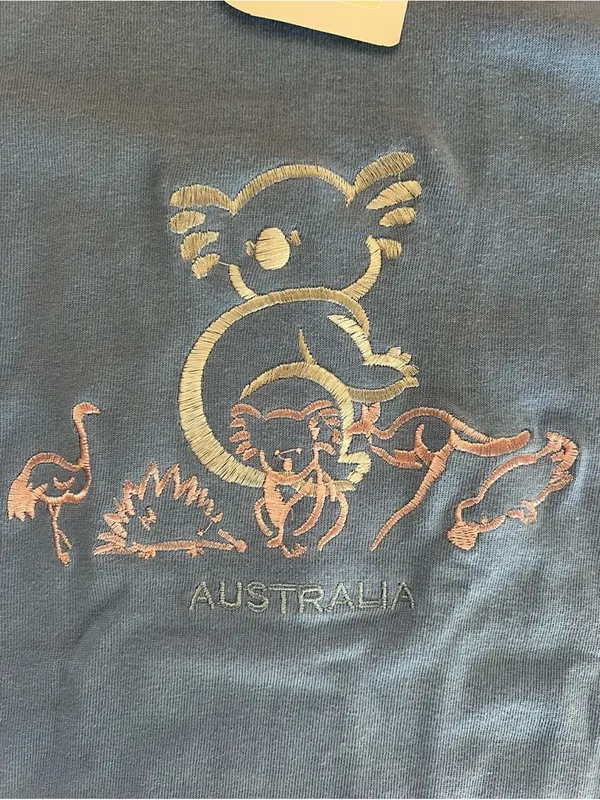 New Vintage Koala Embroidered Australia shirt Size Medium Dead stock 100% Cotton - Image 8