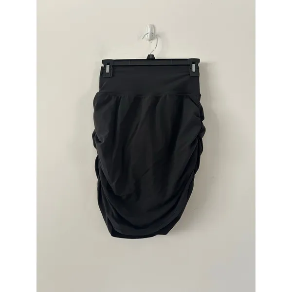Athleta Transcend Black Ruched Athletisure Sporty Skort Size S - Image 2