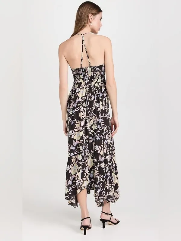 Free People Intimately FP Heat Wave Printed Maxi Dress Midnight Combo Small - Image 2