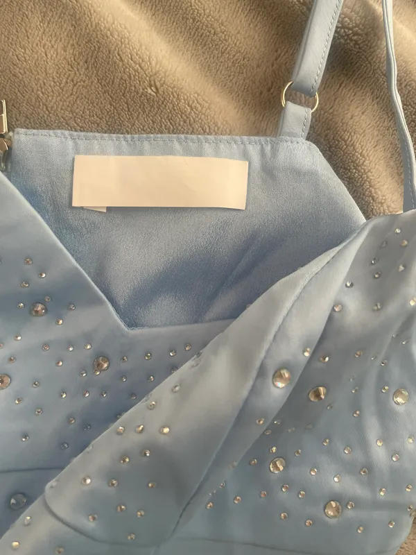 Sparkly Crop Top Blue - Image 4