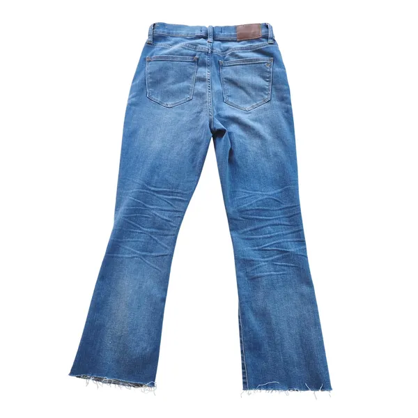 Madewell -1104 Cali‎ Demi-Boot High Rise Jeans Blue Raw Hem J0284 Size 26 - Image 3
